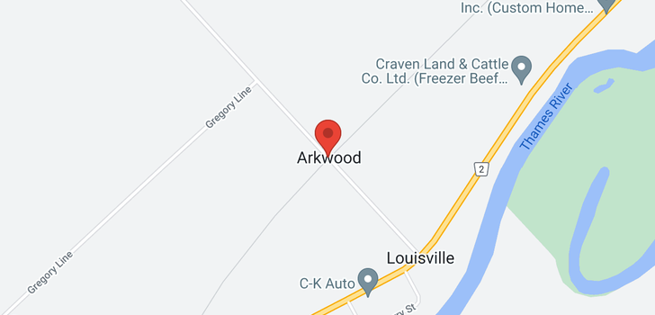 map of 23684 ARKWOOD ROAD